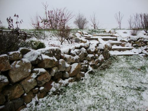  Petit jeu avant-après. Ici, c'était mercredi, dans le jardin